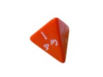 Opaque Orange D4 4-Sided Polydice